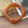 Diseño estilo europeo y americano, pulsera con patrón de mármol, personalidad exagerada, tendencia en joyería de polígonos geométricos, transfronterizo