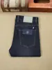 Pantalones de Hombre de Pierna Recta Ajustados de Color Azul Oscuro Elásticos de Cintura Media, Fibra de Poliéster, Jeans Lisos para Hombre, Novedad Otoño e Invierno