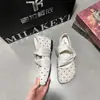 Zapatos Mary Jane de lunares estilo francés para aumentar la altura para mujer, otoño 2026, mocasines de ballet versátiles con cordones, venta al por mayor