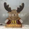 Fornecimento Diversos Artesanato de Decoração para Casa em Madeira Presente Formato de Árvore de Natal Luz LED Calendário Ornamento de Mesa