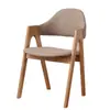 Directo de Fábrica Silla de Comedor de Lino Simple de Moda Silla de Café de Madera Maciza Roble Nórdico Silla de Ocio Silla Tailandesa Tronco
