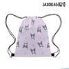 3D Novo Perímetro Impresso Sanrio Kuromi Kuromi Mochila Com Cordão Desenho Animado Bolso Com Cordão