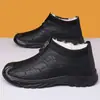 Sapatos de Pano Old Beijing Plus Size Transfronteiriços Sapatos Masculinos de Algodão Sapatos Masculinos Quentes com Forro de Lã Solado Macio Antiderrapante para Homens de Meia-idade e Idosos Pai
