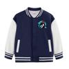 Abrigo de niño otoño e invierno Nuevo abrigo de niño de todo fósforo para niños medianos y grandes con forro polar de grosor medio, ropa de béisbol informal para niños