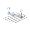 Perchero plegable para pantalones, colgador de pantalones multicapa multifuncional, pinza mágica para pantalones sin marcas para uso doméstico, herramienta mágica de almacenamiento para armario, colgador de pantalones