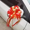 Suprimentos de casamento carro de casamento arranjo de flores fita decoração laço mão flor quarto de casamento decoração suprimentos de casamento