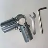 Conectores de Tubo de Aço Inoxidável de 25mm, Fixadores, Grampos, Acessórios para Varal de Tubo Galvanizado, Conexões de Tubo Redondo, Conectores de Duas Vias e Três Vias