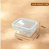 Caja para conservar alimentos refrigerador caja sellada para almacenamiento de alimentos con tapa caja para frutas caja bento plástico de grado alimenticio caja de almuerzo recipiente para conservar alimentos