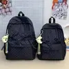 Mochila escolar de estilo coreano con lazo de lunares para niñas, adecuada para estudiantes de secundaria, preparatoria, universitarios y uso diario, así como para viajes