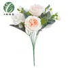 Flores Artificiales de Nuevo Producto Transfronterizas Flor de Seda Bosque de Flores Hortensia Peonía Flor Artificial Flor de Plástico Ramo de Boda Ramo Guía de Camino