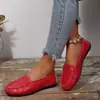 Mocasines de Piel Suave Talla Grande 2026 Nuevos para Mujer Versátiles para el Trabajo Planos Bajos sin Cordones Mujer