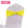 Flor Elástica para Respaldo de Silla, Funda Decorativa de Color Sólido para Respaldo de Silla, Moño, Aro de Correa con Hebilla de Diamante para Boda de Exposición