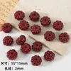 Cuentas sueltas acrílicas color rojo cereza, cuentas con forma de lazo de corazón, cadenas para teléfono hechas a mano, accesorios para el cabello para niños, accesorios para DIY