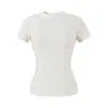 Camiseta de Manga Corta de Moda Transfronteriza para Mujer Verano 2026 Nuevo Estilo Deseo Puro Chica Picante Básica Cuello Redondo Corte Ajustado Hombro Normal Superior