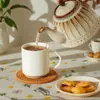Caneca Térmica Cruzada de Cerâmica Empilhável Conjunto de Xícaras de Café 10 Onças Xícara de Leite para Café da Manhã Personalização