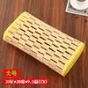 Almohada de enfriamiento de verano calada, almohada de enfriamiento tejida con bambú, tamaño para adultos, con cuentas estilo mahjong para soporte del cuello, adecuada para estudiantes, proporciona una experiencia de sueño fresca y cómoda en verano, almohada tipo tapete de enfriamiento para una persona