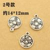 Xizang plata retro colgante gordito accesorios pulsera de cristal diy hechos a mano accesorios con cuentas loto con cuentas con accesorios con cuentas