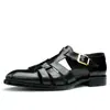 [vip para] sandálias romanas retrô masculinas de verão, couro bovino de primeira camada, sapatos casuais de negócios, sandálias externas