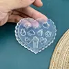 Molde de Arte para Uñas de Dibujos Animados al por Mayor Silicona de Alta Transparencia No se Pone Blanco Molde para Uñas de Epoxi Flor de Tulipán Lazo