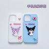 Parche de Goma Suave de PVC de Dibujos Animados Sanrio Kuromi Accesorios DIY para Fundas de Tableta y Teléfono y Decoraciones para el Cabello