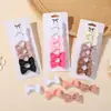 Traje de Lazo de Color Puro Transfronterizo para Niños Versión Europea Pinza para el Cabello Linda Europea y Americana Bebé Amazon Accesorios para el Cabello Cabeza Plana 5216
