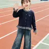 Moda Chic Elegante para Niñas de Otoño e Invierno Niños Pequeños y Medianos Traje Nuevo Estilo 2026 Estudiante Adolescente