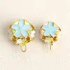 14mm Esmalte Cloisonné Sino Vazado Bola de Flor Colorida Sino Pequeno DIY Metal Pintado Tinta Decoração Pingente Venda por Atacado