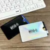 Funda para Tarjeta con Blindaje RFID Anti-Desmagnetización Transfronteriza, Funda de Papel de Aluminio Anti-Robo para Tarjeta de Crédito Bancaria, Protección de Identificación
