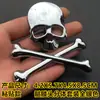 Coche 3D Personalizado Metal Calavera Logo de Coche Halloween Calavera Harley Pegatina de Coche Etiqueta Trasera Etiqueta Lateral Etiqueta de Cabezal de Máquina Pegatina de Carrocería