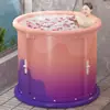 Banheira Dobrável para Adultos, Balde Espessado para Banho de Suor Doméstico de Corpo Inteiro, Banheira Automática Aquecida para Adultos