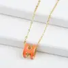 Collar de Acero de Titanio con Colgante de Letra Nuevo 2026 para Mujer, Diseño Único, Cadena Sencilla para Clavícula, Collar Estilo Coreano, Venta al por Mayor