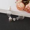 Botella de los Deseos con Grabado en Arroz, Colgante de Vial de Vidrio Transparente, Accesorios de Joyería DIY Hechos a Mano 6mm Botella a la Deriva