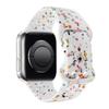 En stock para apple watch correa apple agujero arcoíris punto correa de silicona correa con hebilla de mariposa