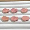 Talla en Madera de Ciprés Rojo, Labubu Rose Satín Seda Peces Cuentas Sueltas y Otros Accesorios de Joyería Budista DIY Cadena para Teléfono Móvil