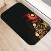 Alfombra de Piso Navideña para el Hogar Dibujo Animado de Reno Alfombra de Cocina