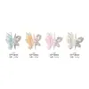 Qiansi Mengdie Accesorios de Aleación para Uñas Celebridad de Internet Populares Diamantes de Zirconio Tridimensionales Doble Capa Mariposa Perla Marquise Accesorios de Diamante para Uñas