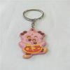 Chaveiro de porquinho da sorte de desenho animado de epóxi de presente de PVC chaveiro de PVC cola flexível chaveiro tridimensional chaveiro de um lado
