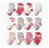BÁSICOS PARA NIÑOS Calcetines de algodón nuevos con dibujos animados para niños de Amazon, calcetines antideslizantes para el suelo, calcetines de media pantorrilla para bebé, calcetines para niñas