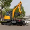 Excavadora Hidráulica de 35 Toneladas Nivelación de sitio en esquinas de zanjas Excavadora Compacta de Orugas Dirección Flexible