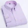 Camisa Oxford Delgada de Algodón para Primavera y Otoño, Cardigan Cuadros Casual Juvenil, Camisa de Patchwork Cuadrada de Color Sólido