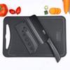 Conjunto de facas de cozinha de aço inoxidável com capa de faca, conjunto de facas de cozinha antiaderentes e tinta, faca de frutas doméstica