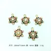 Pendientes, Pulseras, Llaveros, Colgantes, Pequeños Adornos Colgantes, Accesorios, Artículos Decorativos de Aleación de Esmalte para Manualidades de Copos de Nieve Navideños