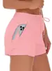 Shorts de yoga de verano para mujer, corte holgado, secado rápido, anti-transparencias, con bolsillos, diseñados para parecer un conjunto de dos piezas