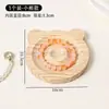 Bandeja de almacenamiento para pulseras de madera maciza color nogal, base multi-forma para cuentas budistas, adorno de mascota de té estilo Zen, expositor de joyería
