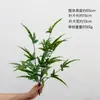 Helecho estrella azul artificial manojo mediano planta de follaje verde para paisajismo de hoteles, plantas en maceta, accesorios de fotografía, hojas de helecho