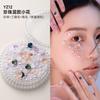 Pegatinas Faciales, Pegatinas de Diamantes para Maquillaje, Maquillaje Facial para Ojos, Diamantes Brillantes, Diamantes de Lágrima, Mariposa de Perlas para Maquillaje de Escenario, Pegatinas Faciales para Conciertos