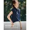 Prologo Urbano Verão 2026 Nova Camisa Simples Versátil com Pregas no Ombro para o Dia a Dia