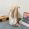 Mochila modelo nuevo 2026, gran capacidad, mochila de viaje casual y simple, estilo universitario, nicho de Instagram, mochila escolar de bloques de color, moderna
