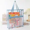 Bolsa para Armazenamento de Lição de Casa Pvc Transparente Bolsa Tote Dupla Camada Impermeável e Durável Bolsa Especial para Exame de Admissão ao Ensino Médio Atacado de Fábrica