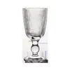 Novo Copo Estampado em Tecido em Estoque com Listras Verticais, Taça de Vinho de Vidro Vintage, Copo de Suco, Copo para Bebidas, Copo de Vidro Vintage